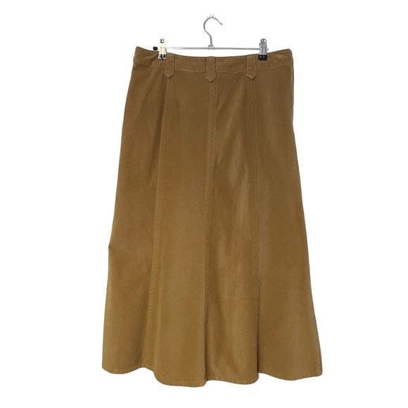 Eddie Bauer Tan Corduroy Maxi Skirt 10 - Picture 3 of 3